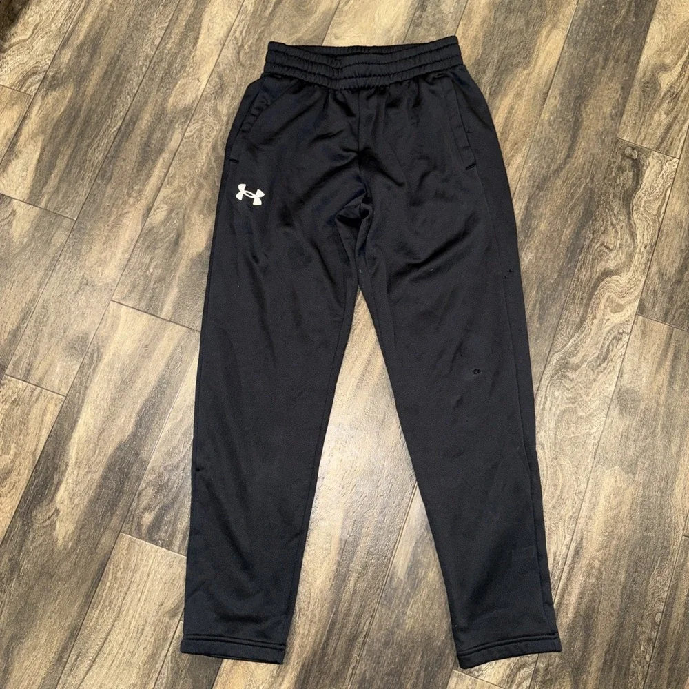 Under‎ Armour Loose Fit Black Sweatpants Fleece Lined Athleticwear Men's Small